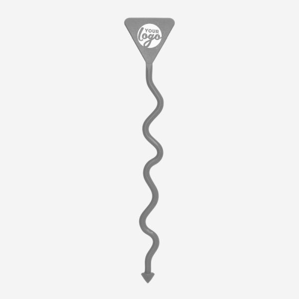 Ref 431 Standard Swizzle Sticks Funky Triangular Head Pad Grey