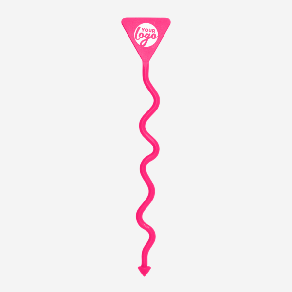 Ref 431 Standard Swizzle Sticks Funky Triangular Head Pad Magenta