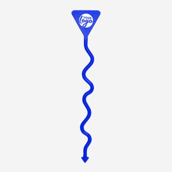 Ref 431 Standard Swizzle Sticks Funky Triangular Head Pad Royal Blue