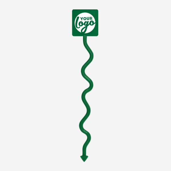Ref 488 Standard Swizzle Sticks Funky Square Head Pad Emerald Green