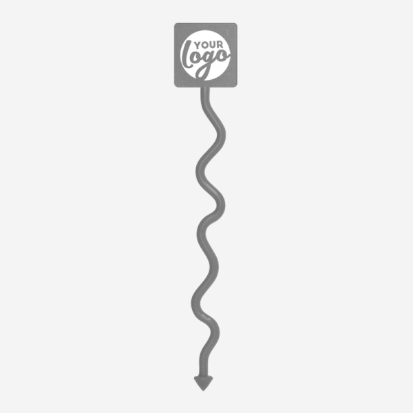 Ref 488 Standard Swizzle Sticks Funky Square Head Pad Grey