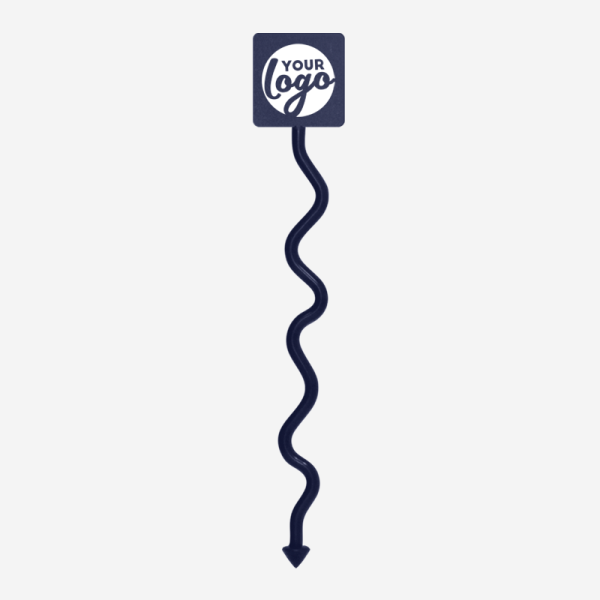 Ref 488 Standard Swizzle Sticks Funky Square Head Pad Navy Blue
