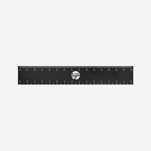 Ref 513 Budget Ruler 15cm X 25mm Black