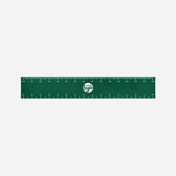 Ref 513 Budget Ruler 15cm X 25mm Bottle Green