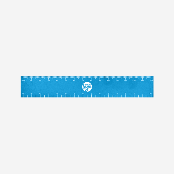 Ref 513 Budget Ruler 15cm X 25mm Cyan