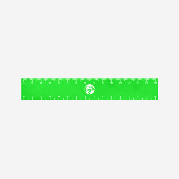 Ref 513 Budget Ruler 15cm X 25mm Neon Green