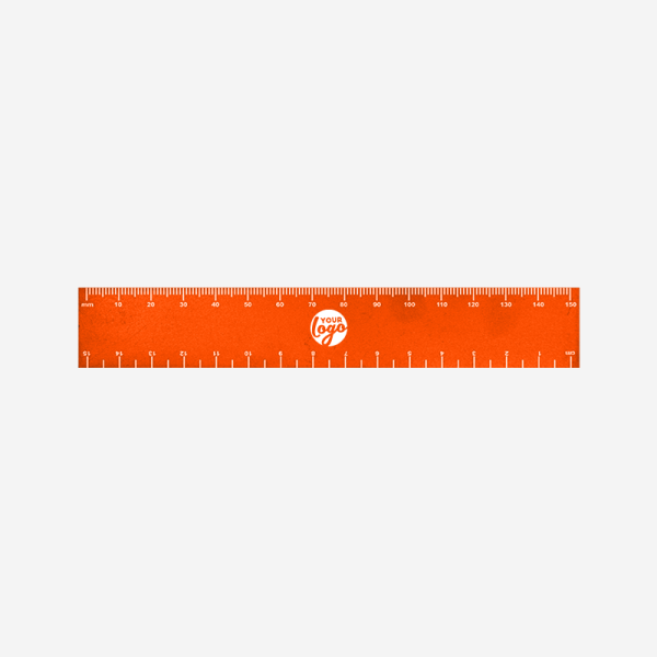 Ref 513 Budget Ruler 15cm X 25mm Orange