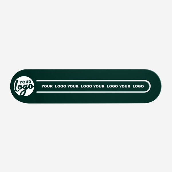 Ref 547 Paper Clip Bookmark Oval Shape X Large Bottle Green