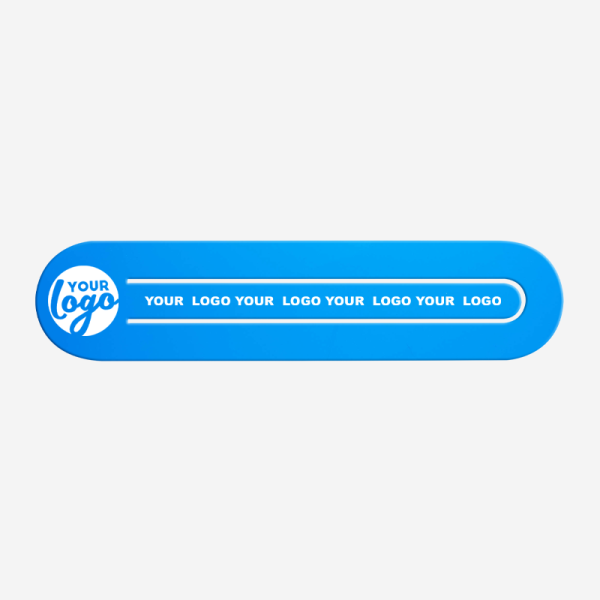 Ref 547 Paper Clip Bookmark Oval Shape X Large Cyan