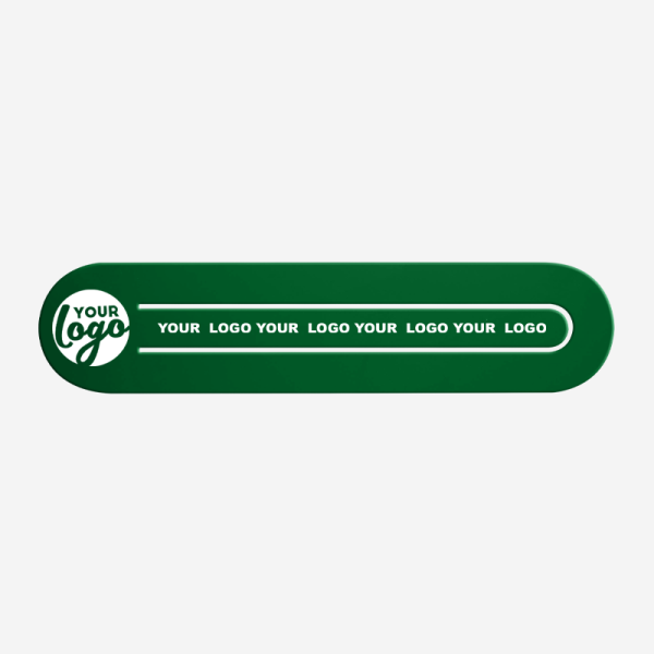 Ref 547 Paper Clip Bookmark Oval Shape X Large Emerald Green