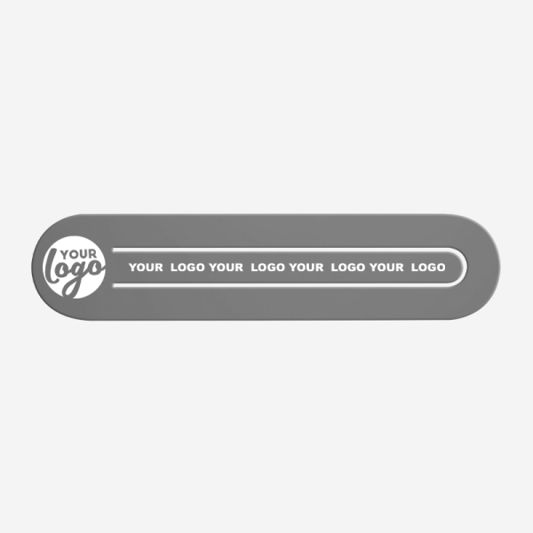 Ref 547 Paper Clip Bookmark Oval Shape X Large Grey