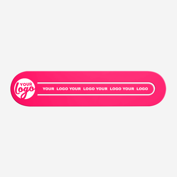 Ref 547 Paper Clip Bookmark Oval Shape X Large Magenta
