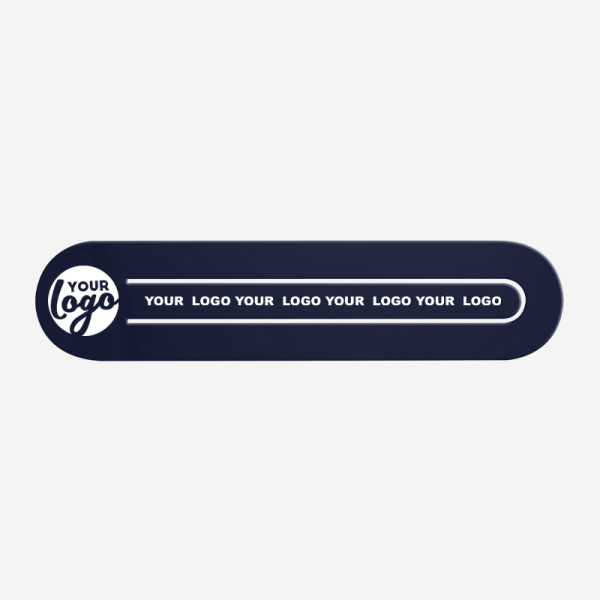 Ref 547 Paper Clip Bookmark Oval Shape X Large Navy Blue