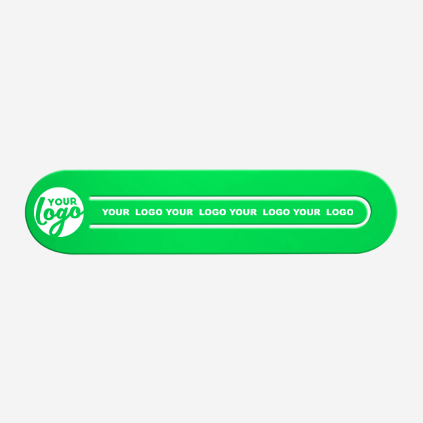 Ref 547 Paper Clip Bookmark Oval Shape X Large Neon Green