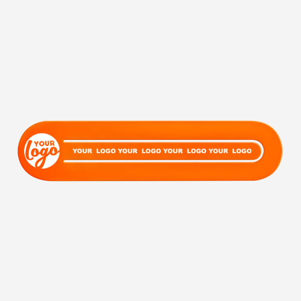 Ref 547 Paper Clip Bookmark Oval Shape X Large Orange