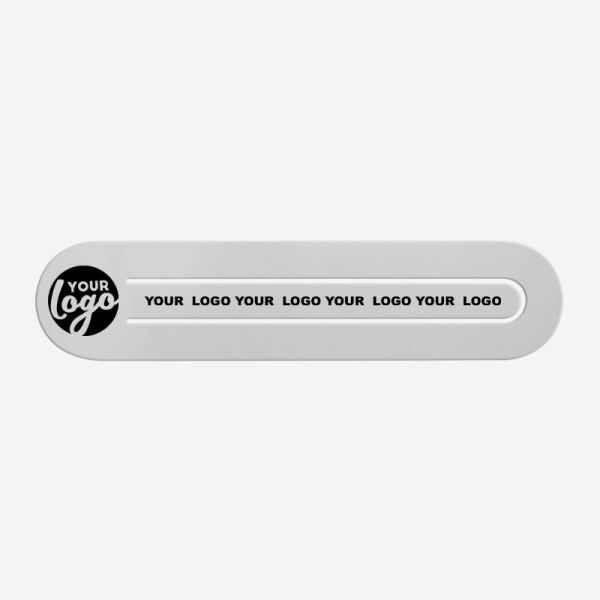 Ref 547 Paper Clip Bookmark Oval Shape X Large White
