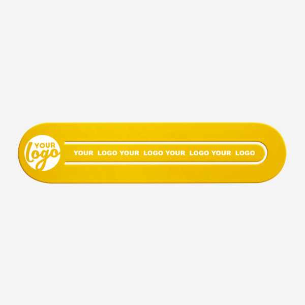 Ref 547 Paper Clip Bookmark Oval Shape X Large Yellow