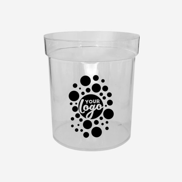 REF 1054PS PHARMACY ANISTER WITHOUT LID CLEAR SILKSCREEN