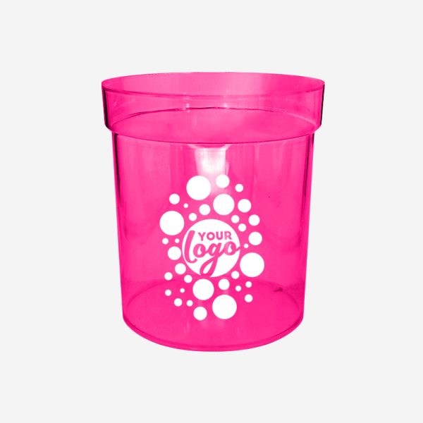 REF 1054PS PHARMACY ANISTER WITHOUT LID CLEAR SILKSCREEN MAGENTA
