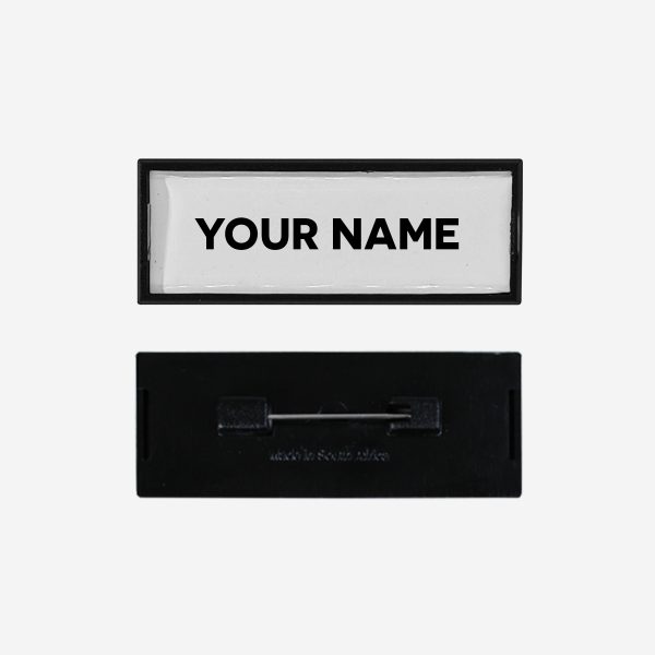 REF 128 NAME BADGE SNAP FIT LARGE WITH PIN