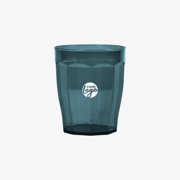 REF 1306PP CLEAR TULIP TUMBLER CLEAR CHARCOAL 200ML