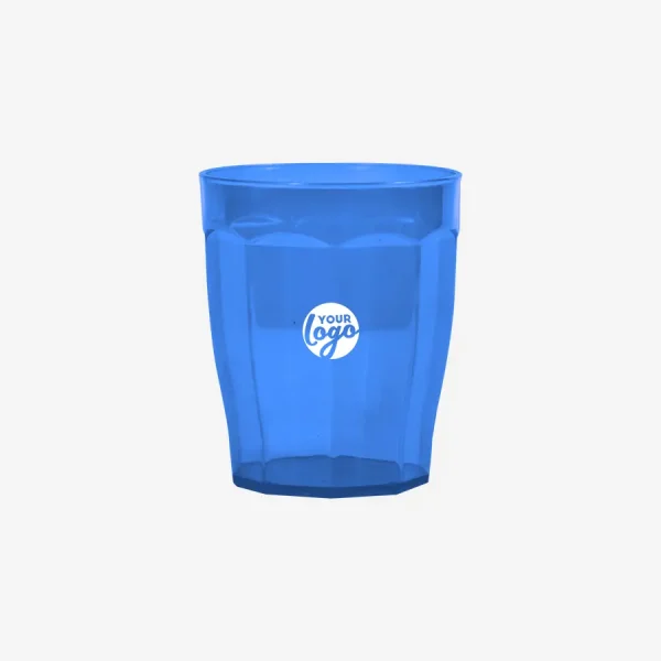 REF 1306PP CLEAR TULIP TUMBLER CLEAR ROYAL BLUE 200ML