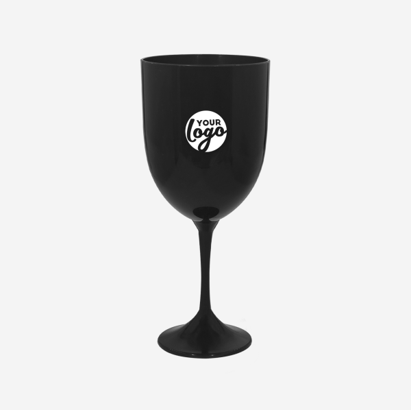 Long Stem Wine Glass - Solid 2 REF 1309PP TULIP LONG STEM GLASS NEW MOULD 350ML PAD BLACK