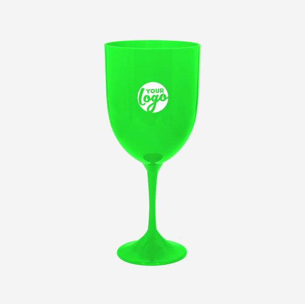 Long Stem Wine Glass - Solid 10 REF 1309PP TULIP LONG STEM GLASS NEW MOULD 350ML PAD LIME GREEN