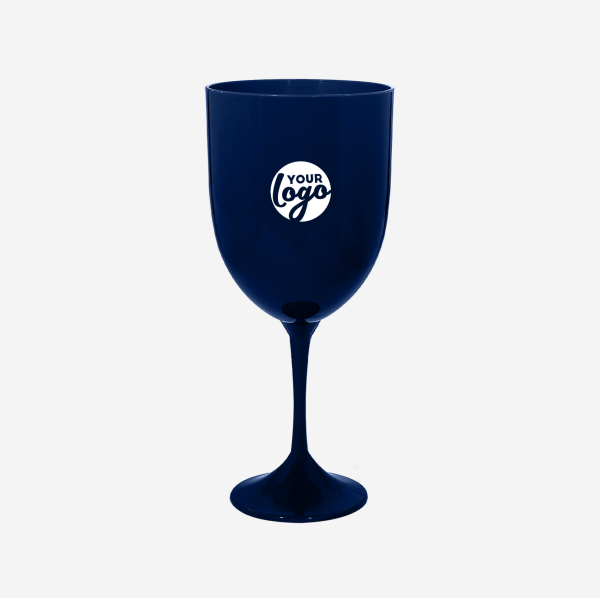 Long Stem Wine Glass - Solid 9 REF 1309PP TULIP LONG STEM GLASS NEW MOULD 350ML PAD NAVY BLUE