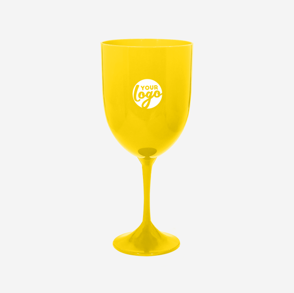 Long Stem Wine Glass - Solid 14 REF 1309PP TULIP LONG STEM GLASS NEW MOULD 350ML YELLOW