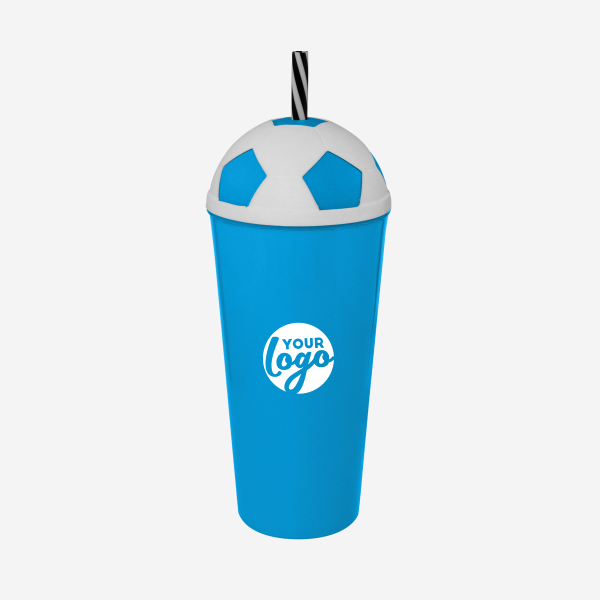 REF 1323PP LUMO SOCCER TUMBLER 600ML PAD SOLID CYAN 1 1