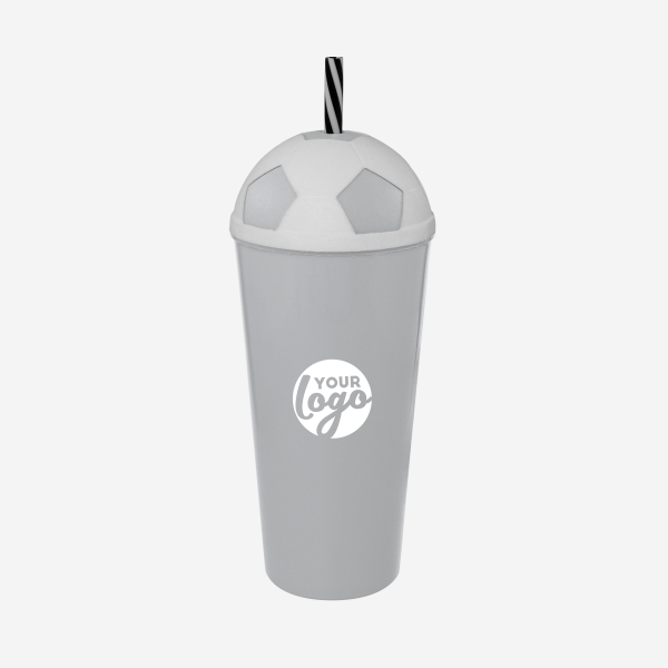 REF 1323PP LUMO SOCCER TUMBLER 600ML PAD SOLID GRAY 1 1