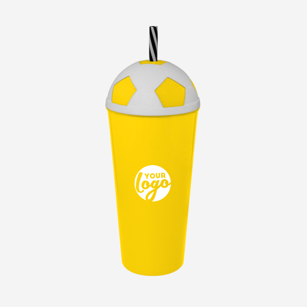 REF 1323PP LUMO SOCCER TUMBLER 600ML PAD SOLID YELLOW 1 1