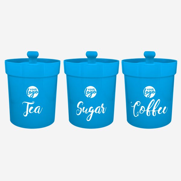 REF 1607PP LUMO LARGE STORAGE CANISTER SET OF 3 CYAN