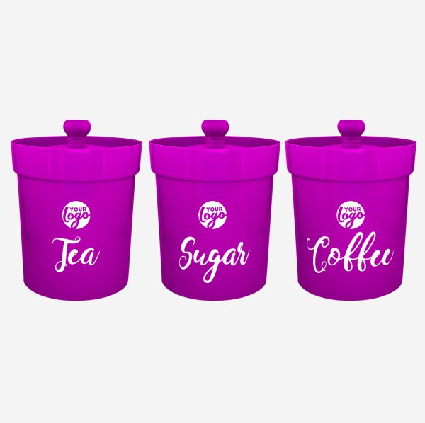 REF 1607PP LUMO LARGE STORAGE CANISTER SET OF 3 GRAPE