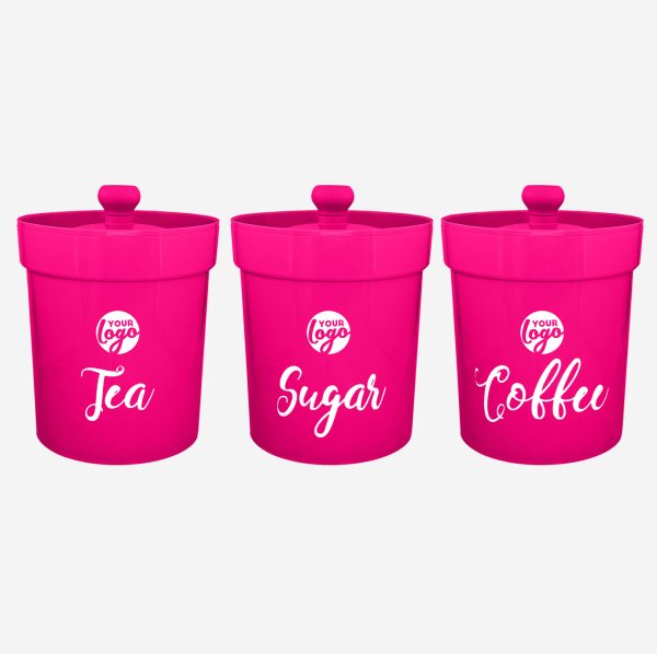 REF 1607PP LUMO LARGE STORAGE CANISTER SET OF 3 MAGENTA