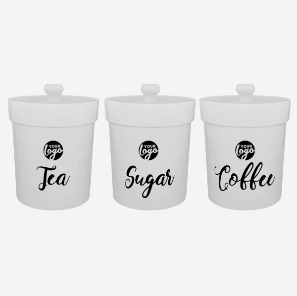REF 1607PP LUMO LARGE STORAGE CANISTER SET OF 3 WHITE