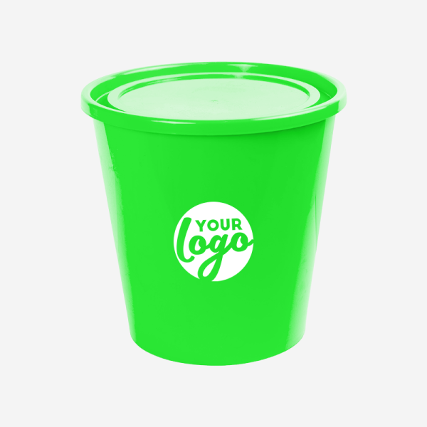REF 1699 STORAGE BUCKET WITH LID LIME NEON GREEN 2