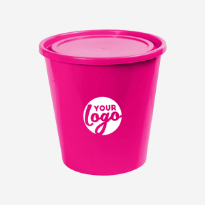 Storage Bucket with Lid - Solid