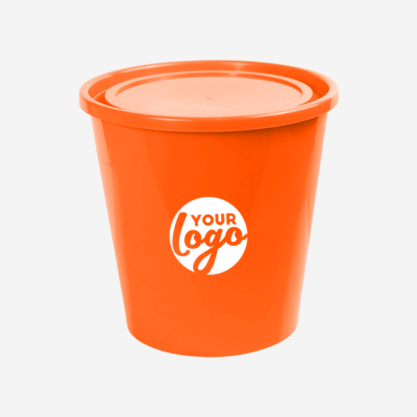 REF 1699 STORAGE BUCKET WITH LID ORANGE 2