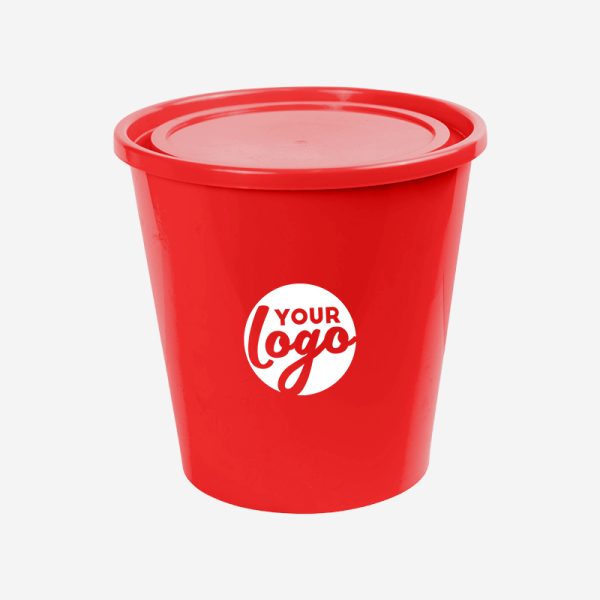 REF 1699 STORAGE BUCKET WITH LID RED 2