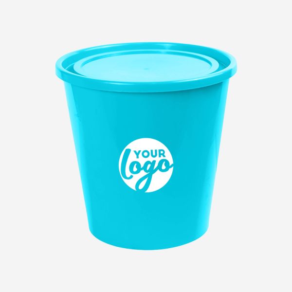REF 1699 STORAGE BUCKET WITH LID TURQUOISE 2