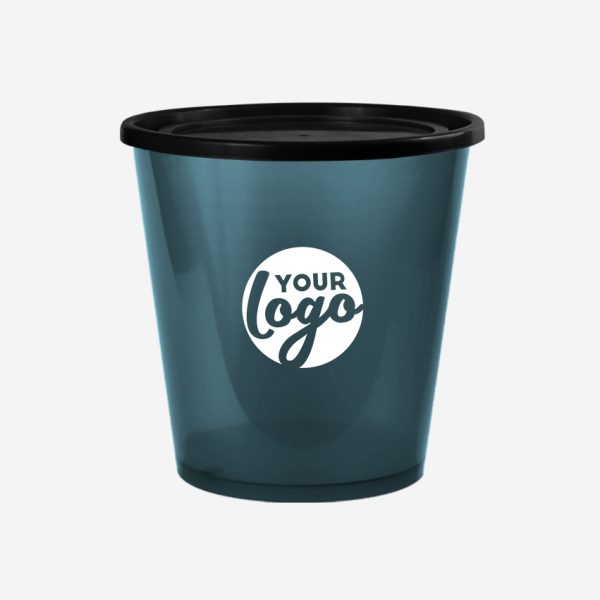REF 1701 STORAGE BUCKET WITH LID 3 LITRE CLEAR CHARCOAL 2