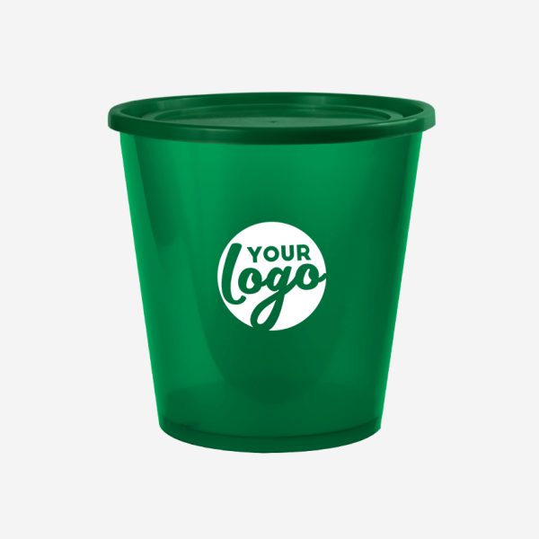 REF 1701 STORAGE BUCKET WITH LID 3 LITRE CLEAR EMERALD GREEN 2