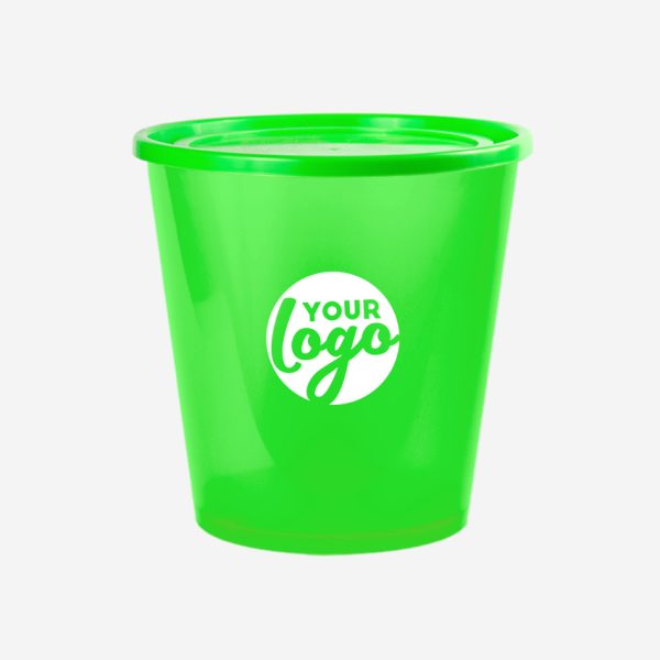 REF 1701 STORAGE BUCKET WITH LID 3 LITRE CLEAR LIME NEON GREEN 2