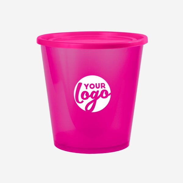 REF 1701 STORAGE BUCKET WITH LID 3 LITRE CLEAR MAGENTA 2