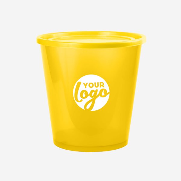 REF 1701 STORAGE BUCKET WITH LID 3 LITRE CLEAR YELLOW 2