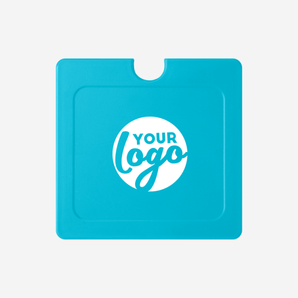 REF 303 SQUARE LICENSE DISC HOLDER TURQUOISE WITH PAD