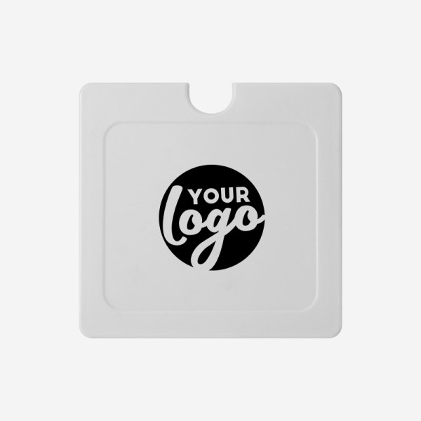 REF 303 SQUARE LICENSE DISC HOLDER WHITE WITH PAD