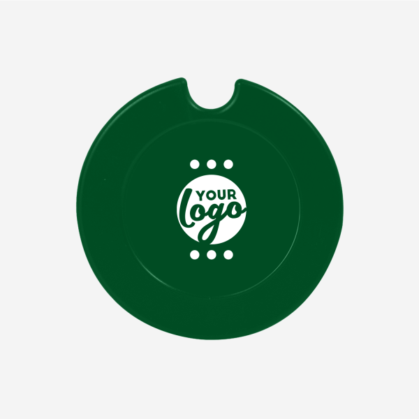 Round License Disc Holder - Styrene 11 REF 312A LICENSE DISC HOLDER SOLID STYRENE PAD EMERALD GREEN